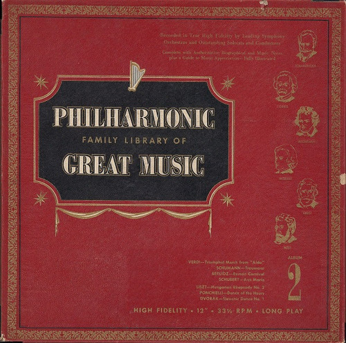 Various - Philharmonic Family Library Of Great Music Album 2 (LP, Album + Box)