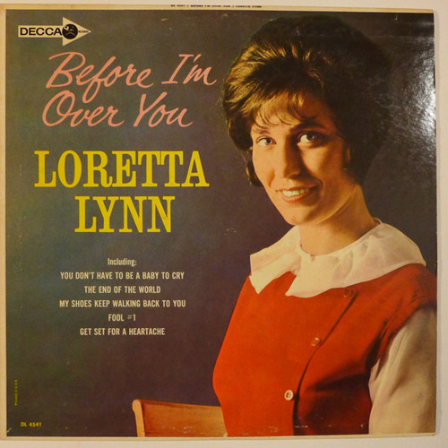 Loretta Lynn - Before I'm Over You (LP, Album, Mono, Glo)