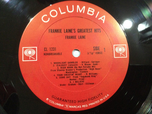 Frankie Laine - Frankie Laine's Greatest Hits (LP, Comp, Mono, RE)