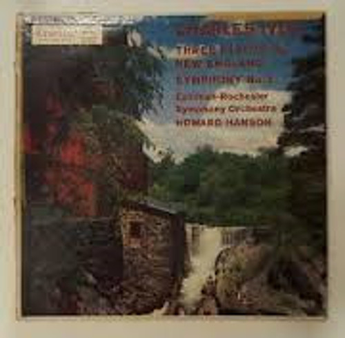 Charles Ives, Howard Hanson, Eastman-Rochester Orchestra - Three Places In New England / Symphony No.3 (LP, Album, Mono)