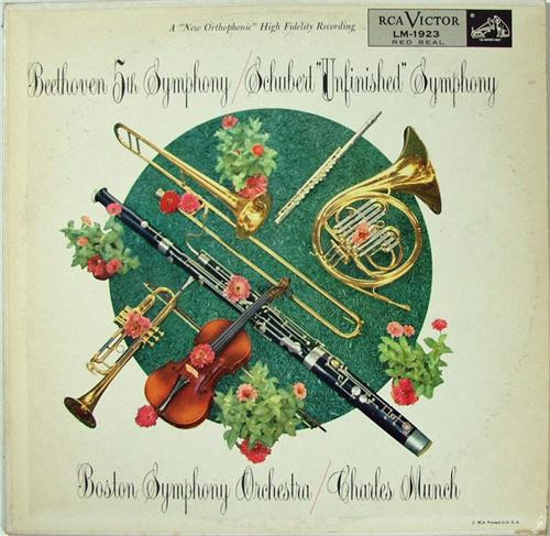 Beethoven*, Schubert*, Charles Munch / Boston Symphony Orchestra - 5th Symphony / "Unfinished" Symphony (LP, Album, Mono)