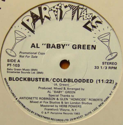 Al "Baby" Green - Blockbuster / Coldblooded (12", Promo)