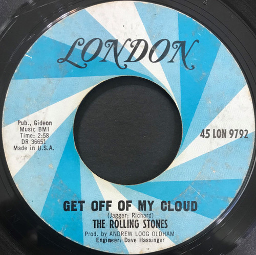 The Rolling Stones - Get Off Of My Cloud (7", Single, Styrene, Bes)