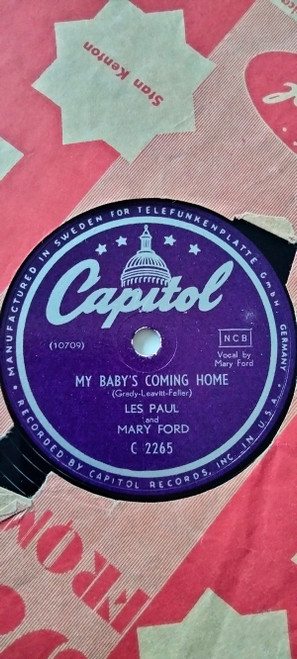 Les Paul And Mary Ford* / Les Paul - My Baby's Coming Home (Shellac, 10", Single)
