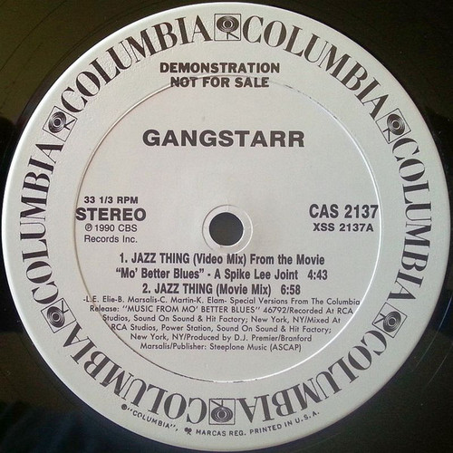 Gangstarr* - Jazz Thing (12", Promo)