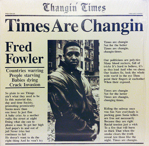 Fred Fowler - Times Are Changin' (12", Promo)