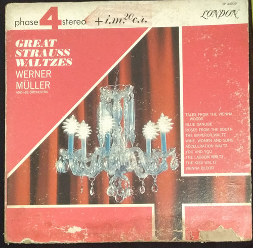 Werner Müller And His Orchestra* - Great Strauss Waltzes (LP, Album, Gat)