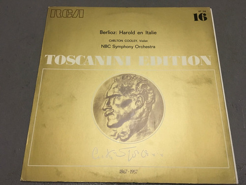 Hector Berlioz - Arturo Toscanini - Harold En Italie (LP, Mono, RE)