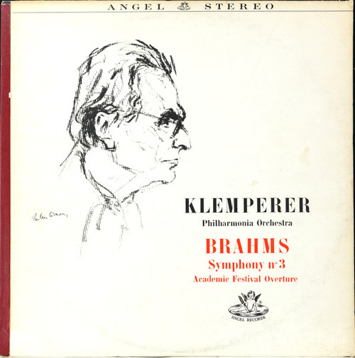 Brahms*, Otto Klemperer, Philharmonia Orchestra - Symphony No.3 In F Major / Academic Festival Overture (LP, RP)