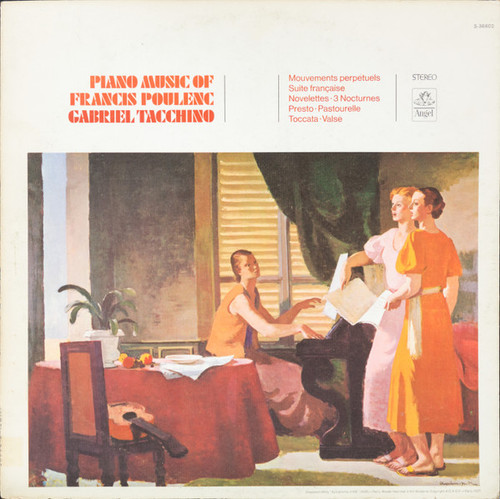 Francis Poulenc - Gabriel Tacchino - Piano Music Of Francis Poulenc (LP, Album)