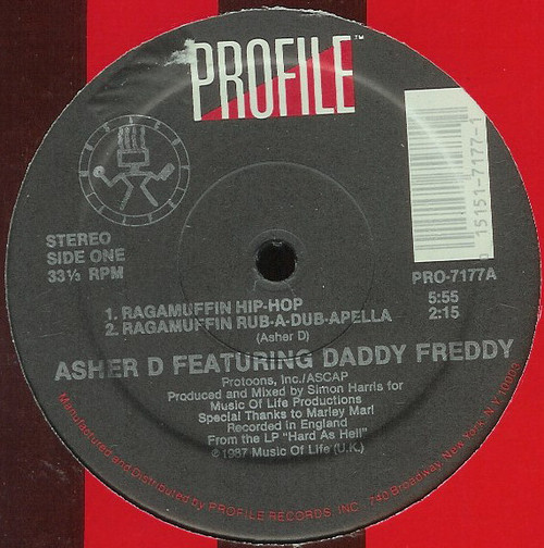 Asher D Featuring Daddy Freddy* - Ragamuffin Hip-Hop (12")