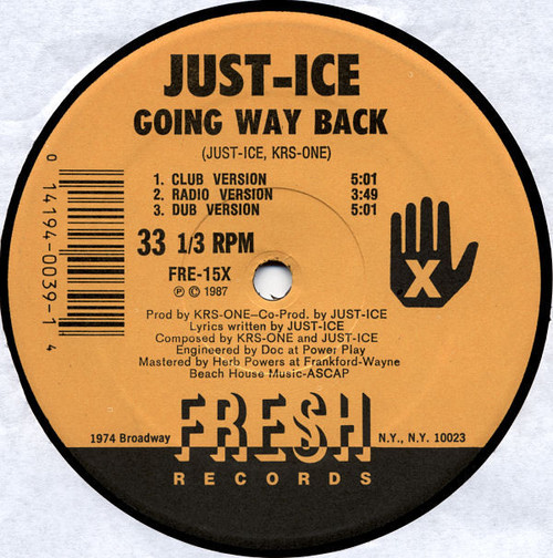 Just-Ice - Going Way Back / Lyric Licking (12")