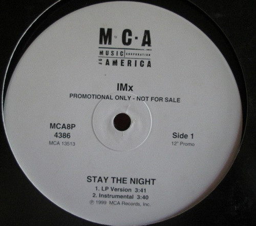 IMX - Stay The Night (12", Promo)