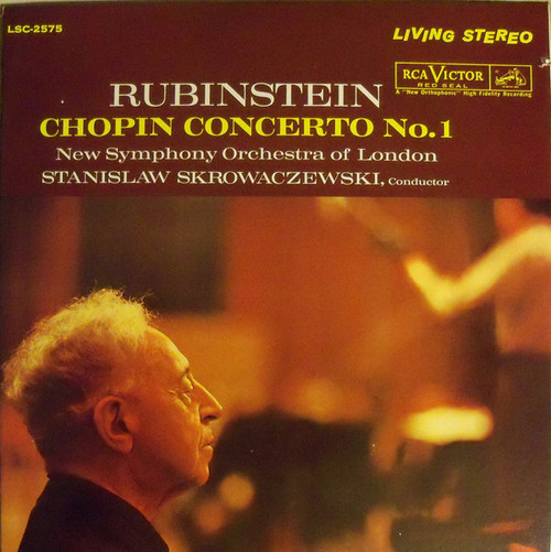 Chopin*, Artur Rubinstein*, Stanislaw Skrowaczewski, The New Symphony Orchestra Of London - Concerto No. 1 (LP, RP)