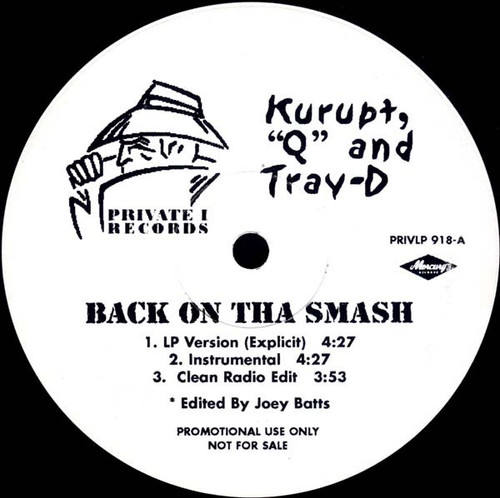 Kurupt, Q (62) & Tray Dee / Daz Dillinger & Hit From Tha Lbc - Back On Tha Smash / Here We Go Now (12", Single, Promo)