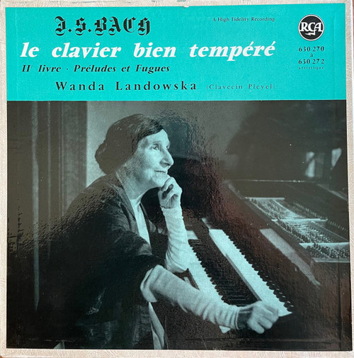 J.S. Bach* - Wanda Landowska - Le Clavier Bien Tempéré - 2e Livre • Préludes & Fugues (3xLP, Mono + Box)
