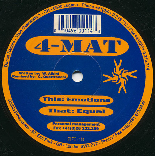 4 Mat - Emotions / Equal (12")