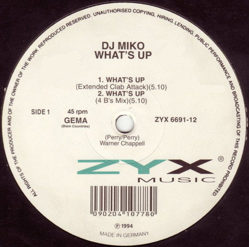 DJ Miko - What's Up (12")