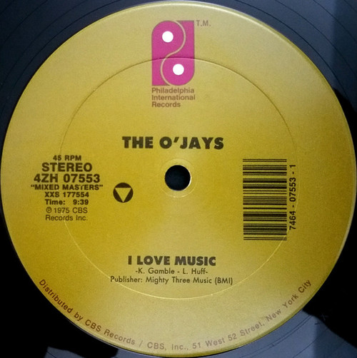 The O'Jays - I Love Music / Love Train (12")