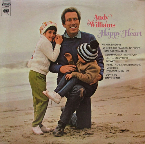 Andy Williams - Happy Heart (LP, Album, Pit)
