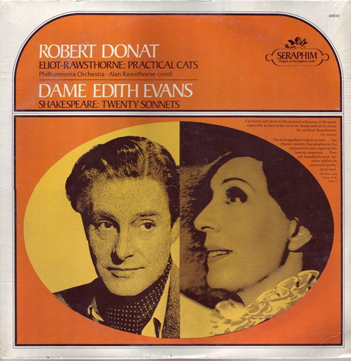 T.S. Eliot* : Robert Donat, Alan Rawsthorne / Shakespeare*, Dame Edith Evans* - T.S. Eliot:  Practical Cats / Shakespeare:  Twenty Sonnets (LP, Album, Mono)
