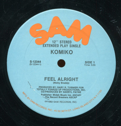 Komiko - Feel Alright (12", Single)