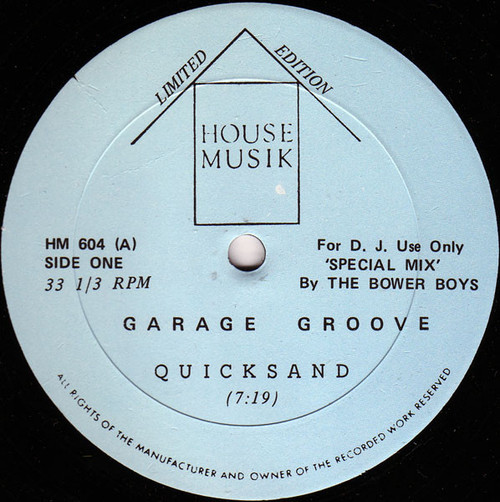 Garage Groove - Quicksand (12", Ltd, Unofficial)