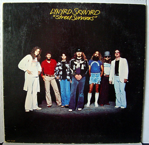 Lynyrd Skynyrd - Street Survivors (LP, Album, RE, Pin)