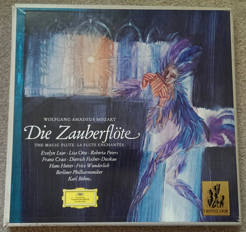 Wolfgang Amadeus Mozart - Evelyn Lear • Lisa Otto • Roberta Peters • Franz Crass • Dietrich Fischer-Dieskau • Hans Hotter • Fritz Wunderlich • Berliner Philharmoniker • Karl Böhm - Die Zauberflöte = The Magic Flute = La Flute Enchantée (3xLP + Box)