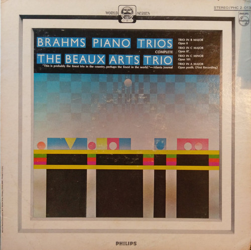Johannes Brahms, Beaux Arts Trio - Piano Trios Complete (2xLP, RE, Gat)