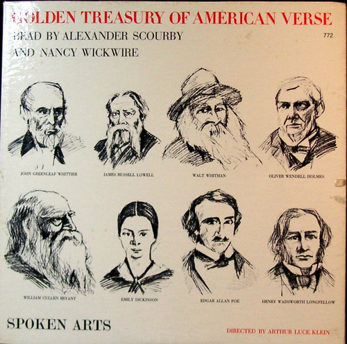 Alexander Scourby, Nancy Wickwire - Golden Treasury Of American Verse (LP, Mono)