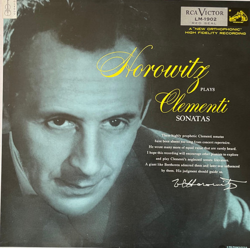 Horowitz* Plays Clementi* - Sonatas (LP, Album, Mono)