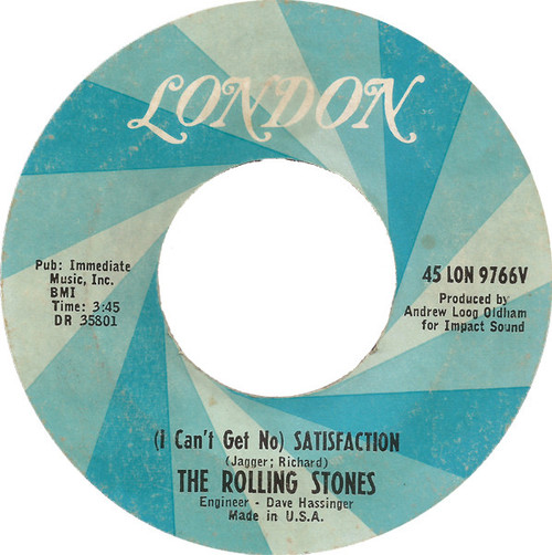 The Rolling Stones - (I Can't Get No) Satisfaction (7", Single, Whi)