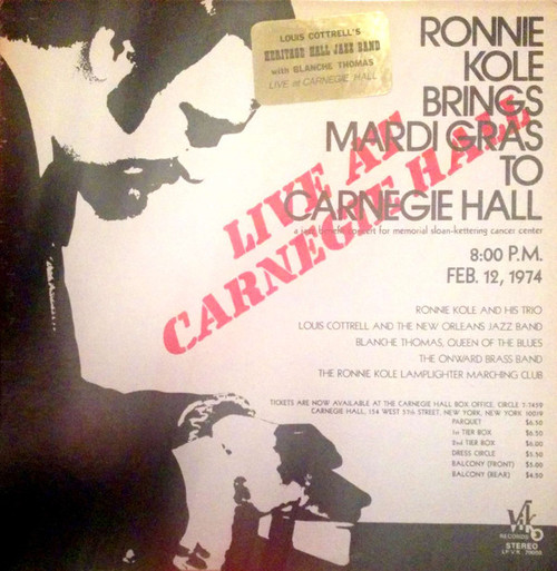 Ronnie Kole - Brings Mardi Gras To Carnegie Hall (LP, Album)