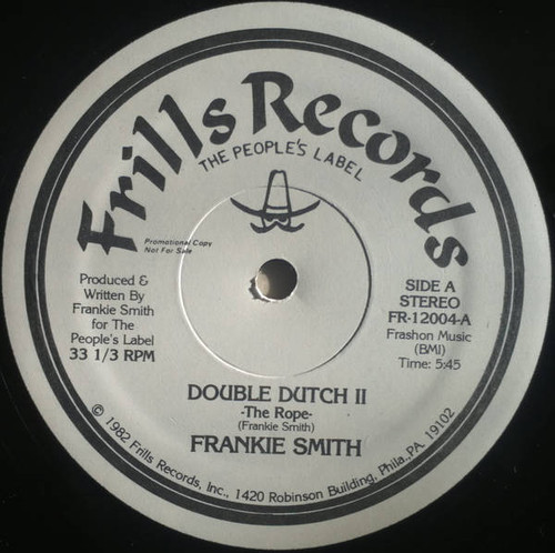 Frankie Smith - Double Dutch II (12", Promo)