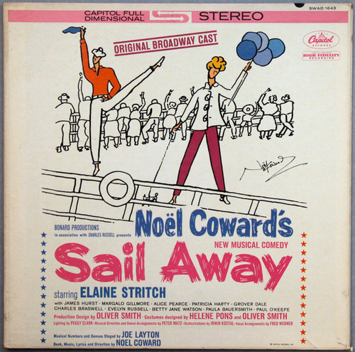 Noël Coward / Starring Elaine Stritch - Sail Away  (Original Broadway Cast) (LP, Album, Scr)