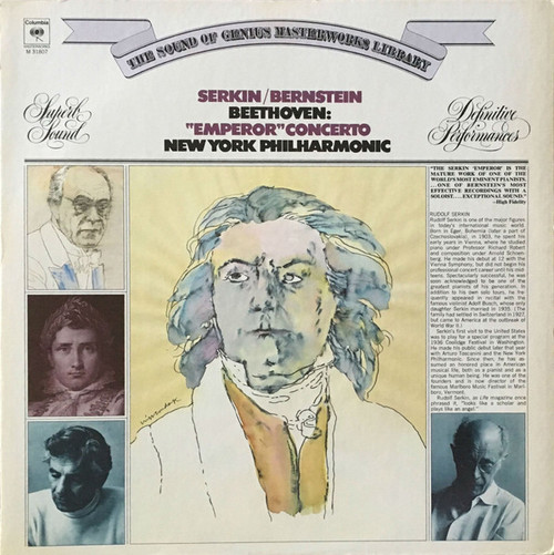 Serkin* / Bernstein*, Beethoven*, New York Philharmonic* - "Emperor" Concerto (LP)