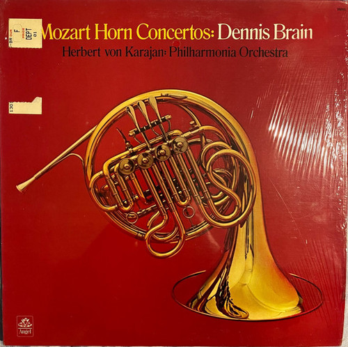 Mozart* - Dennis Brain, Herbert von Karajan, Philharmonia Orchestra - Horn Concertos: Dennis Brain (LP, Mono, RE, RP)