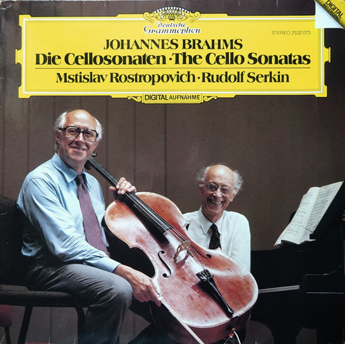 Johannes Brahms / Mstislav Rostropovich, Rudolf Serkin - Die Cellosonaten • The Cello Sonatas (LP)