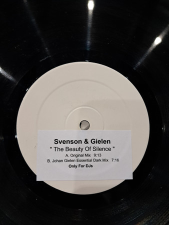 Svenson + Gielen* - The Beauty Of Silence (12", Promo, W/Lbl)