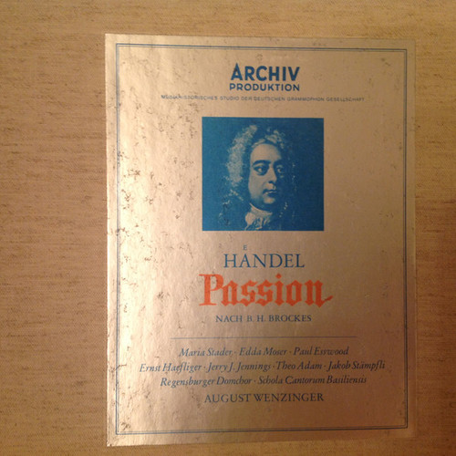 Georg Friedrich Händel - Passion Nach B. H. Brockes (3xLP + Box)