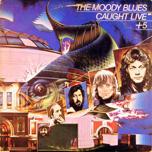 The Moody Blues - Caught Live +5 (2xLP, Album, Club, Gat)