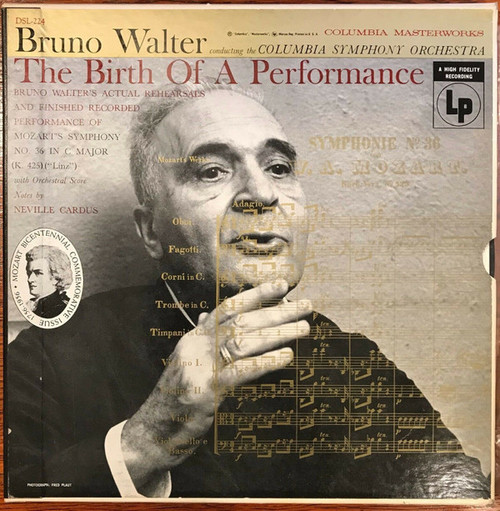 Bruno Walter Conducting The Columbia Symphony Orchestra*, Mozart* - The Birth Of A Performance (2xLP, Album + Box)