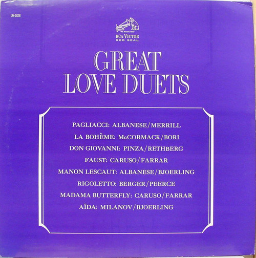 Various - Great Love Duets (LP, Comp, Mono)