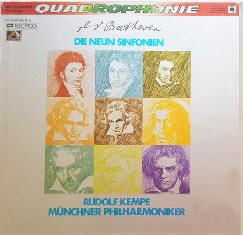L.V. Beethoven*, Münchner Philharmoniker, Rudolf Kempe - Die Neun Sinfonien (8xLP, Quad + Box)