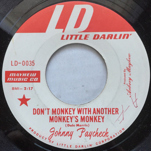 Johnny Paycheck - Don't Monkey With Another Monkey's Monkey (7", Single, Promo)