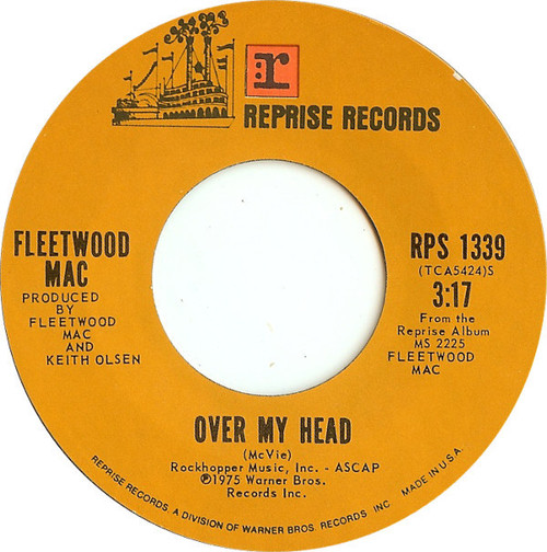 Fleetwood Mac - Over My Head (7", Single, Styrene)