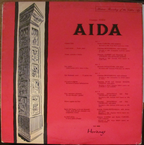 Giuseppe Verdi - Aida (LP, Comp)