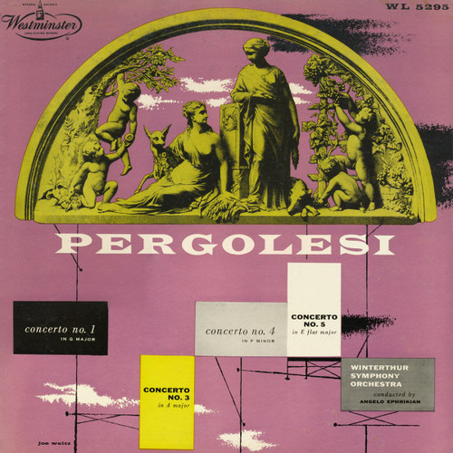 Angelo Ephrikian - Pergolesi Concerto No 1,3,4,5 (LP, Mono)