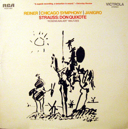 Fritz Reiner, The Chicago Symphony Orchestra / Richard Strauss - Reiner/Chicago Symphony/Janigro - Strauss: Don Quixote (LP)